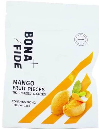 Buy Bonafide – Mango Fruit Pieces 300mg THC (Indica) at MMJ Express Online Shop