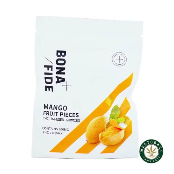Buy Bonafide – Mango Fruit Pieces 300mg THC (Indica) at MMJ Express Online Shop
