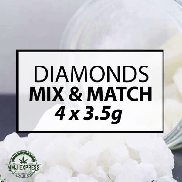 Buy Mix and Match 14G: 4x 3.5G of your favourite Diamonds of choice at MMJ Express Online Shop