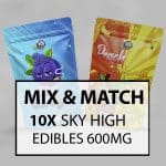 Buy Sky High - Mix N Match 10 Gummies 600MG THC at MMJ Express Online Shop
