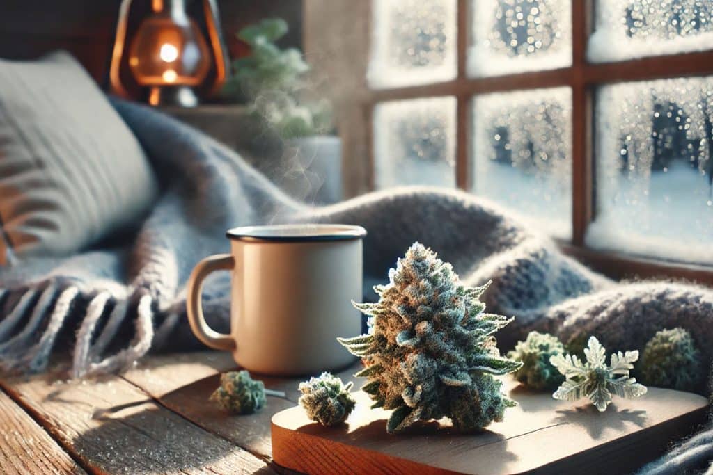 Winter Blues and Cannabis banner