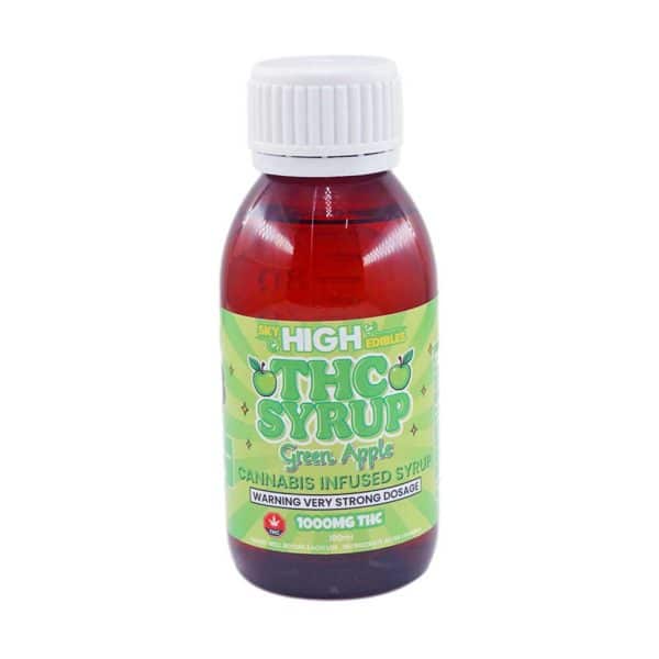 Buy Sky High Syrup - Green Apple 1000mg THC at MMJ Express Online Shop