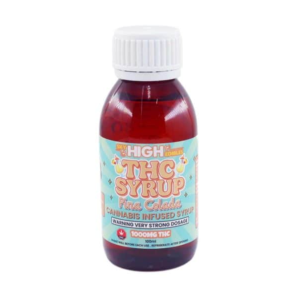 Buy Sky High Syrup - Pina Colada 1000mg THC at MMJ Express Online Shop