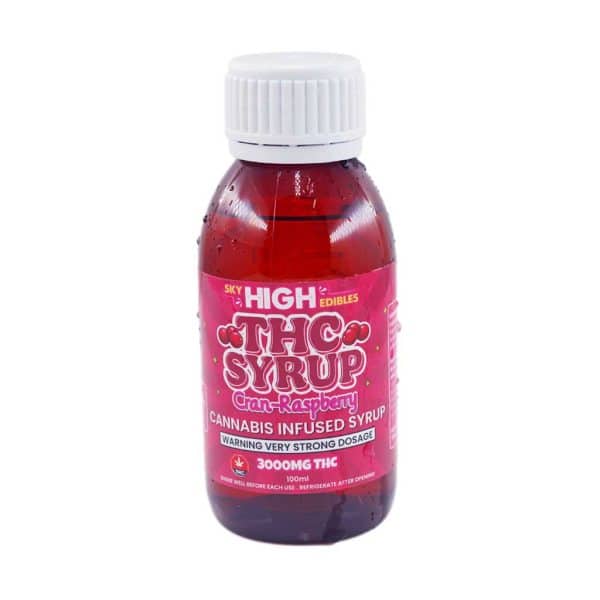 Buy Sky High Syrup - Cran-Raspberry 3000mg THC at MMJ Express Online Shop