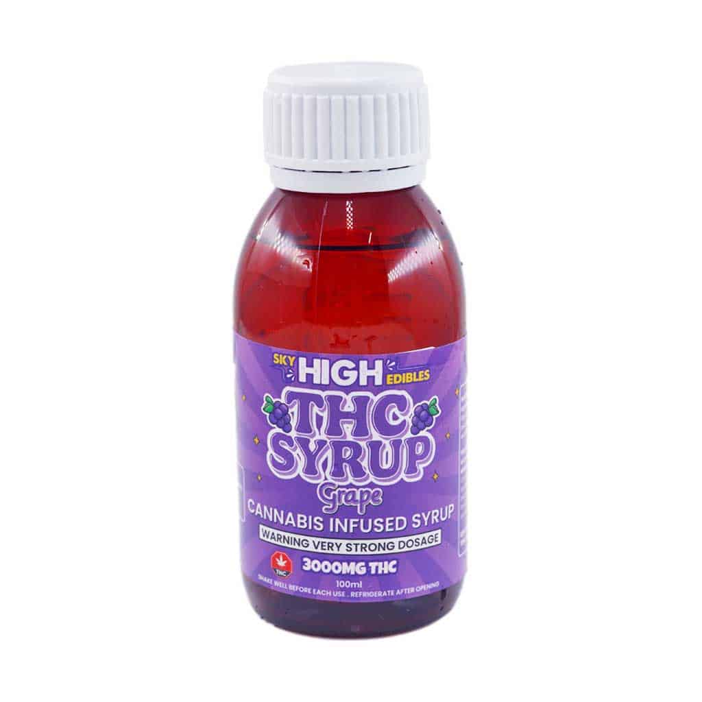 ZA SKYHIGHTHCSYRUP MG GRAPE Buy Sky High Syrup - Grape 3000mg THC at MMJ Express Online Shop