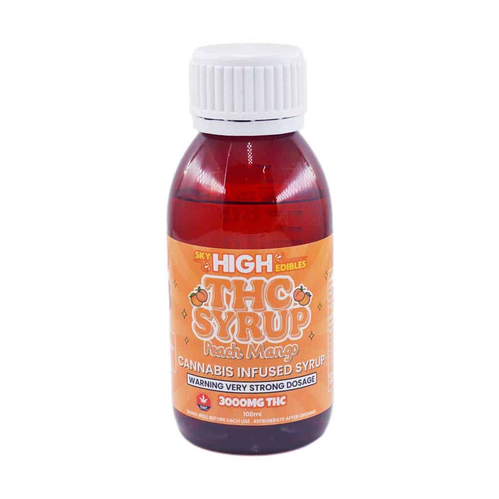 ZA SKYHIGHTHCSYRUP MG PEACHMANGO Buy Sky High Syrup - Peach Mango 3000mg THC at MMJ Express Online Shop